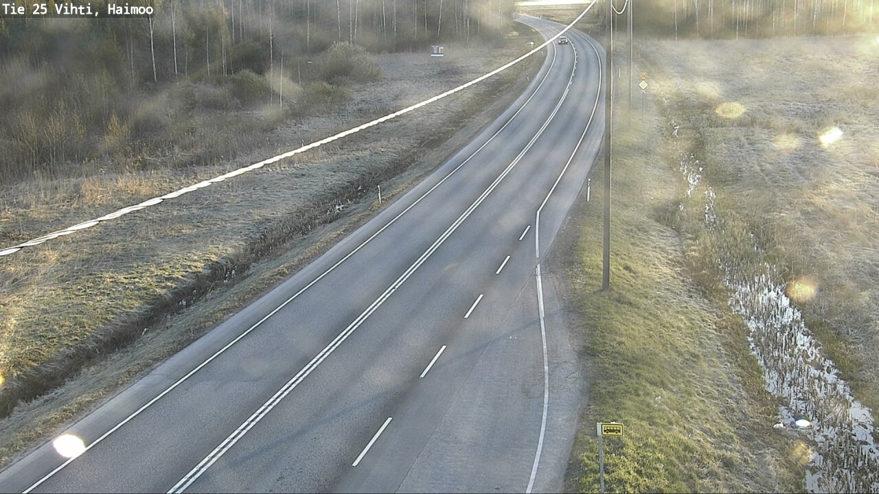 Weather Camera Image Väg 25 Vichtis, Haimoo, Vihti, Uusimaa