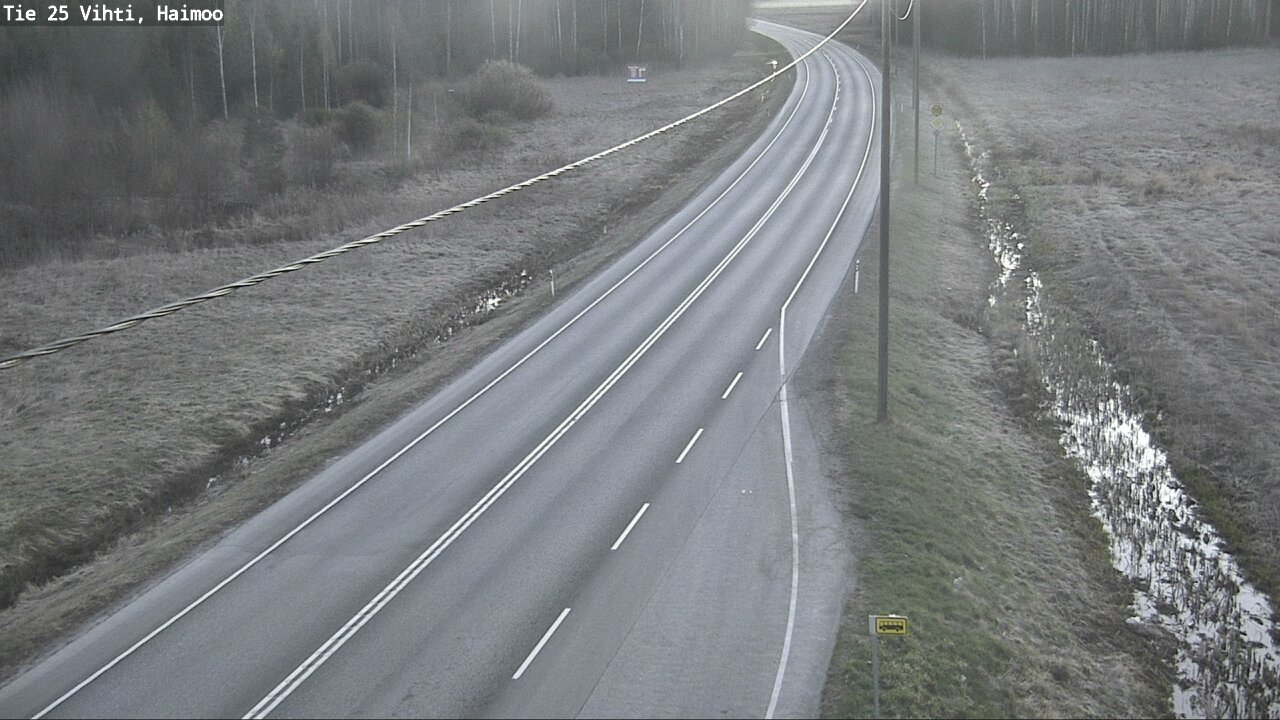Weather Camera Image Väg 25 Vichtis, Haimoo, Vihti, Uusimaa