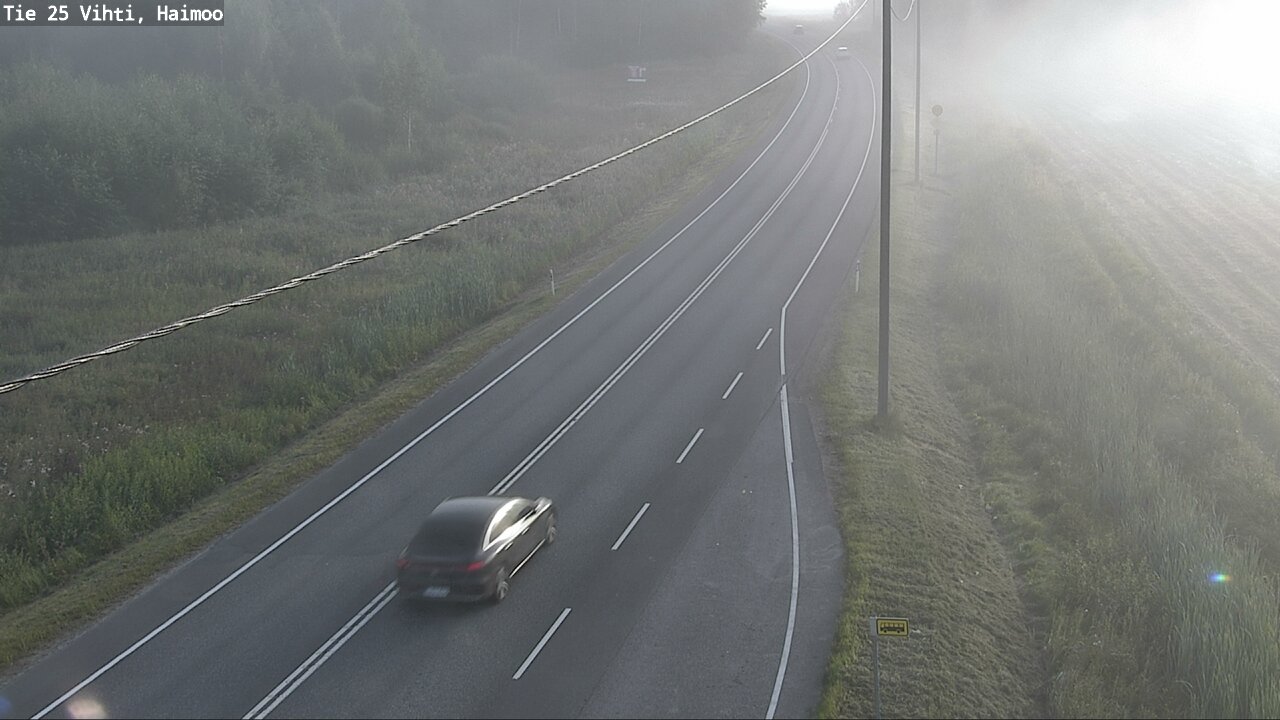 Weather Camera Image Väg 25 Vichtis, Haimoo, Vihti, Uusimaa