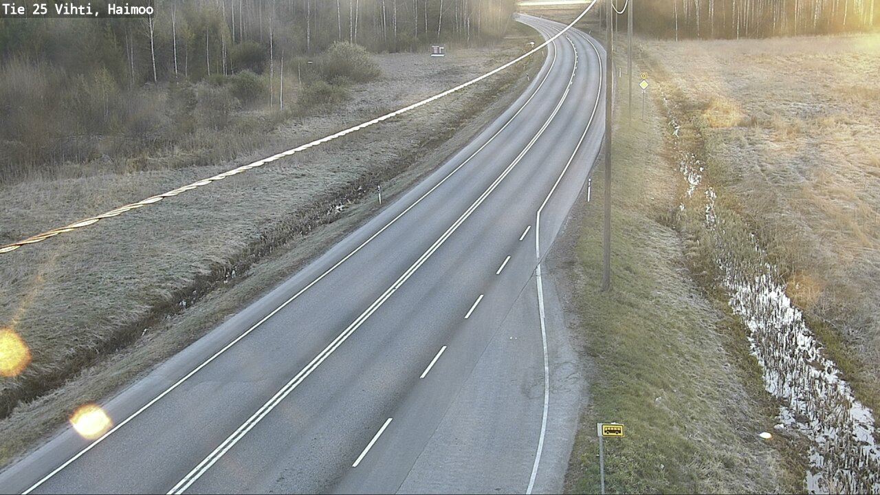 Weather Camera Image Väg 25 Vichtis, Haimoo, Vihti, Uusimaa