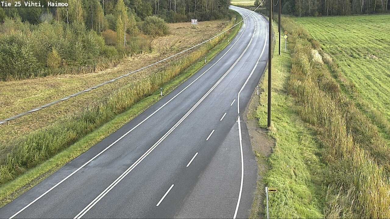 Weather Camera Image Väg 25 Vichtis, Haimoo, Vihti, Uusimaa