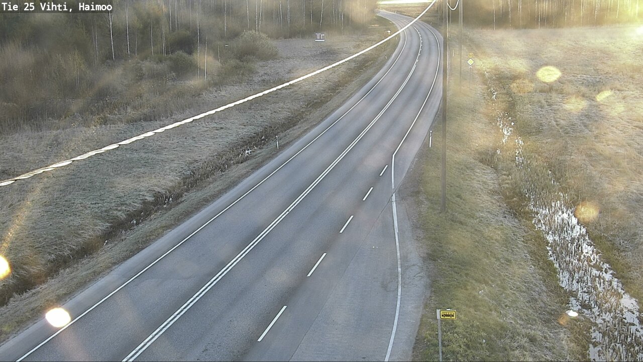 Weather Camera Image Väg 25 Vichtis, Haimoo, Vihti, Uusimaa