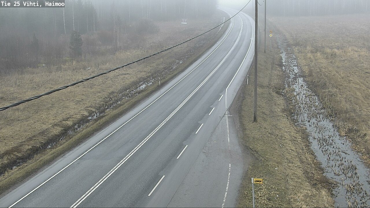 Weather Camera Image Väg 25 Vichtis, Haimoo, Vihti, Uusimaa