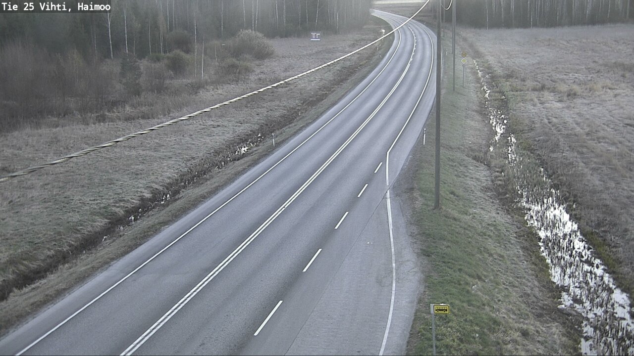 Weather Camera Image Väg 25 Vichtis, Haimoo, Vihti, Uusimaa