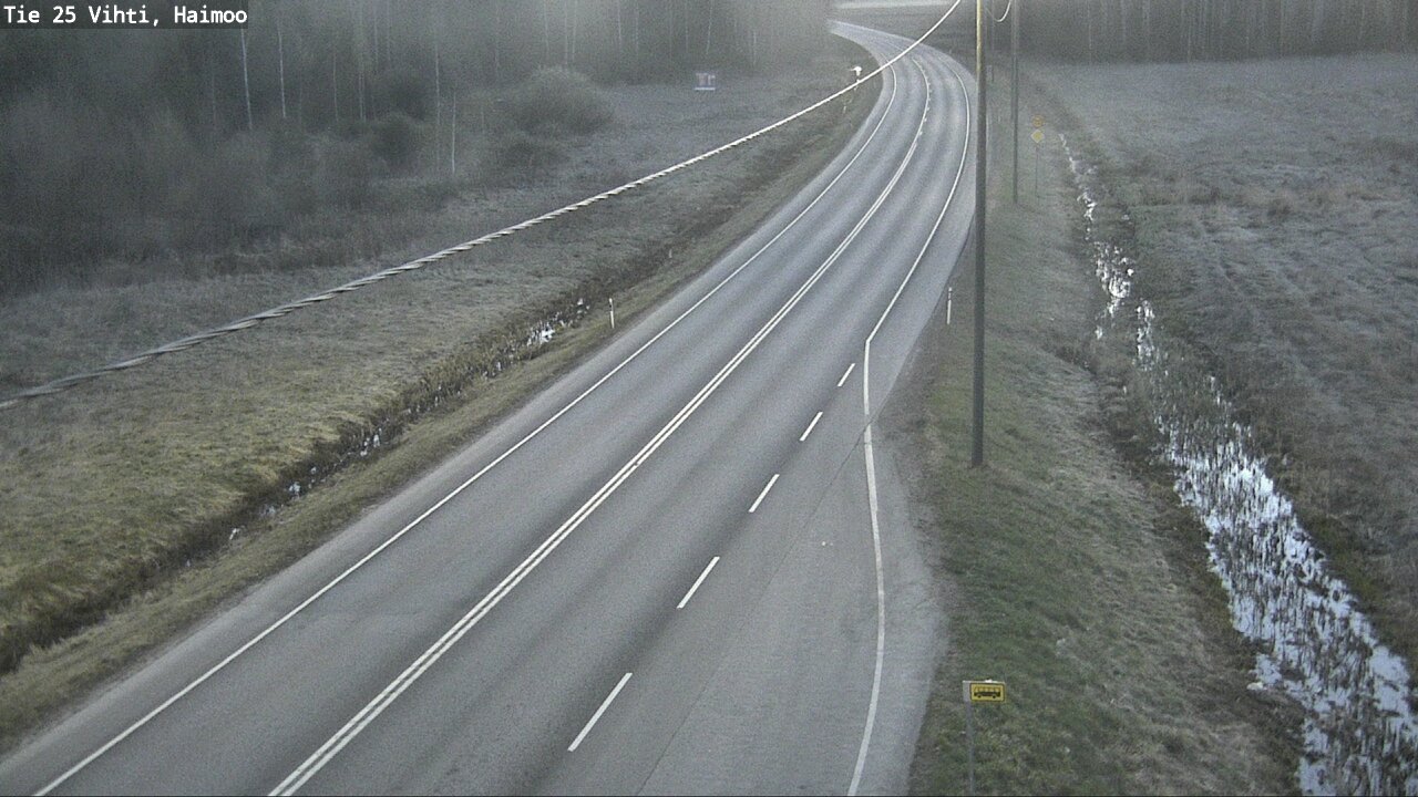 Weather Camera Image Väg 25 Vichtis, Haimoo, Vihti, Uusimaa