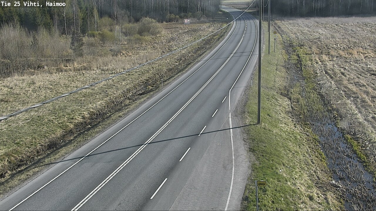 Weather Camera Image Väg 25 Vichtis, Haimoo, Vihti, Uusimaa