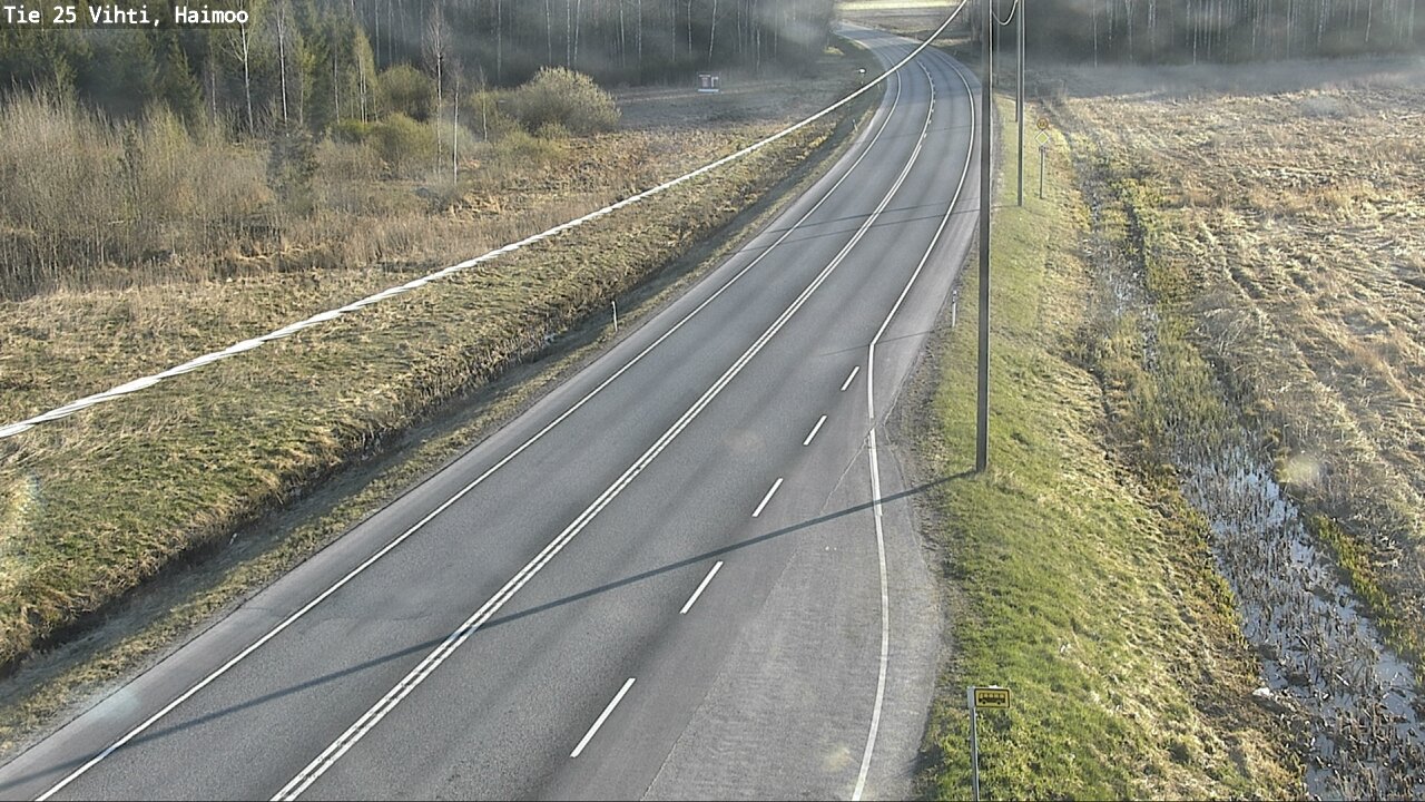 Weather Camera Image Väg 25 Vichtis, Haimoo, Vihti, Uusimaa