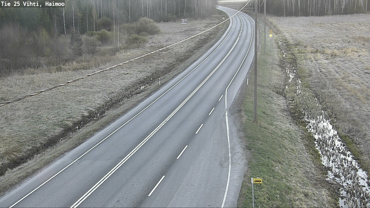 Weather Camera Image Väg 25 Vichtis, Haimoo, Vihti, Uusimaa