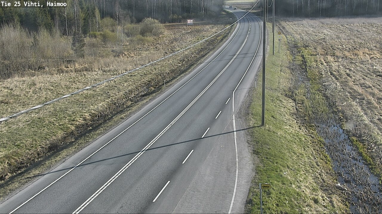 Weather Camera Image Väg 25 Vichtis, Haimoo, Vihti, Uusimaa