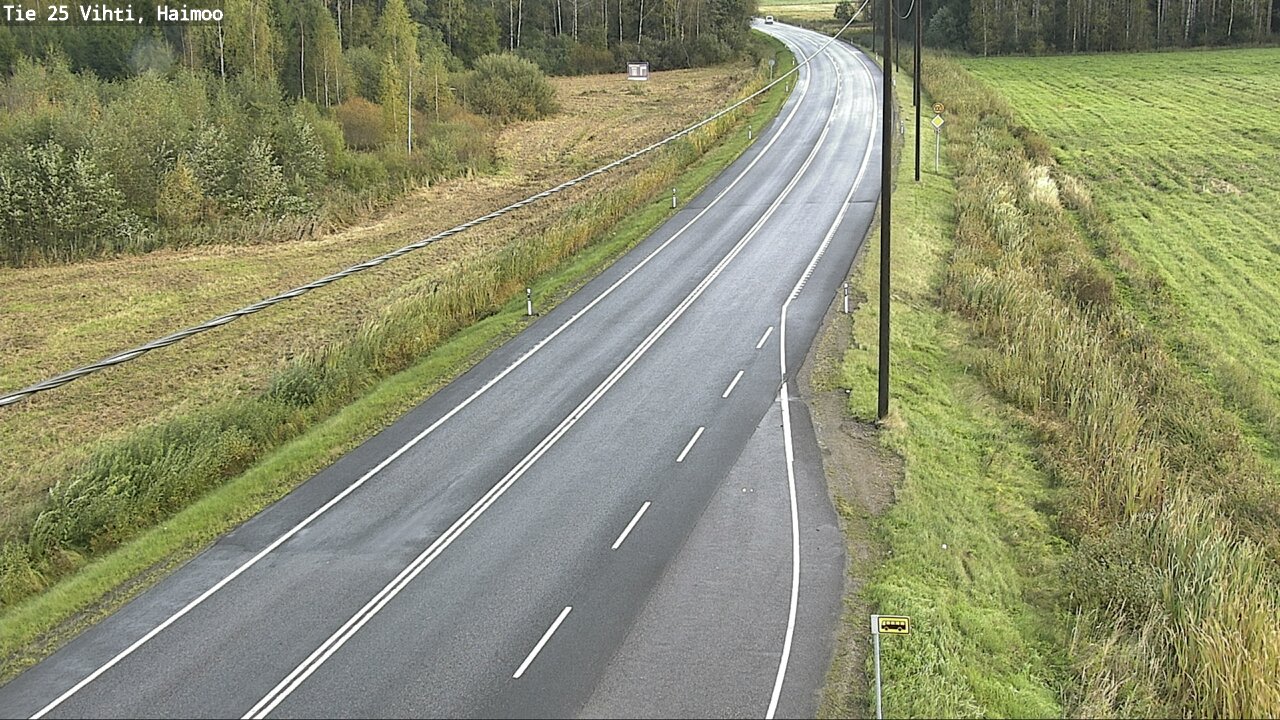 Weather Camera Image Väg 25 Vichtis, Haimoo, Vihti, Uusimaa