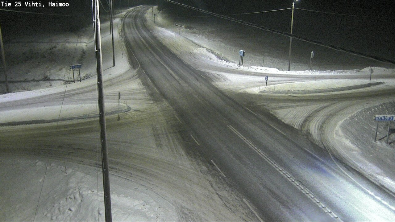 Weather Camera Image Väg 25 Vichtis, Haimoo, Vihti, Uusimaa