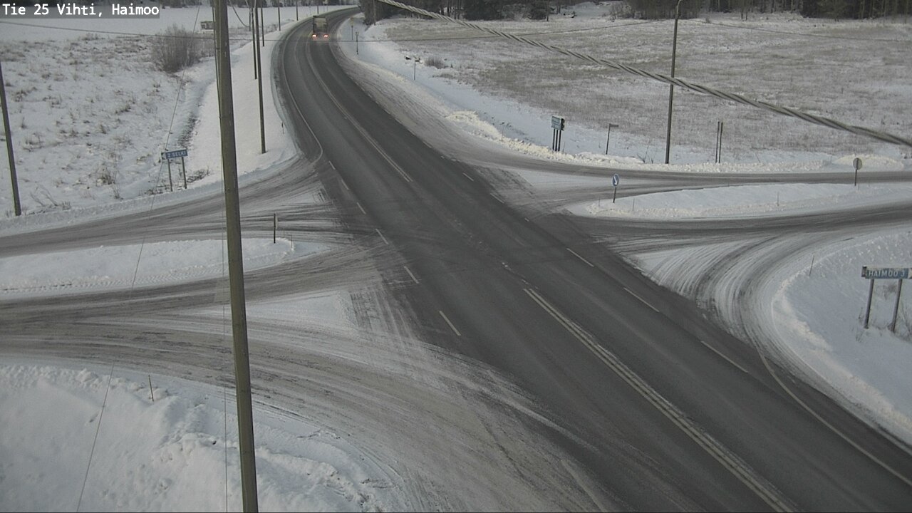 Weather Camera Image Väg 25 Vichtis, Haimoo, Vihti, Uusimaa