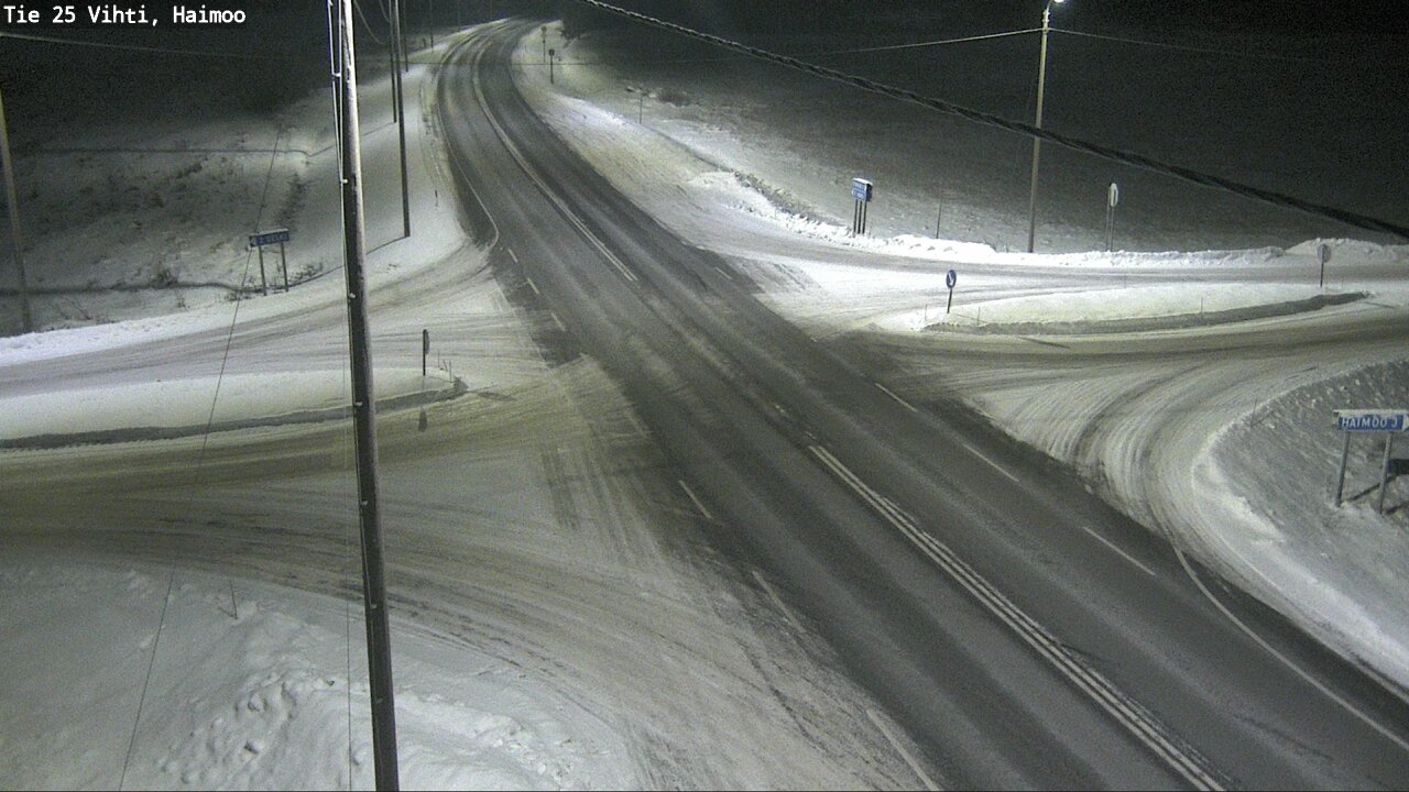 Weather Camera Image Väg 25 Vichtis, Haimoo, Vihti, Uusimaa