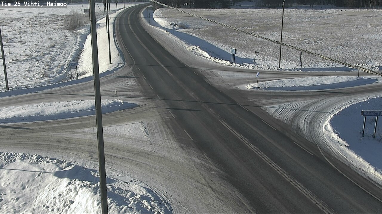 Weather Camera Image Väg 25 Vichtis, Haimoo, Vihti, Uusimaa