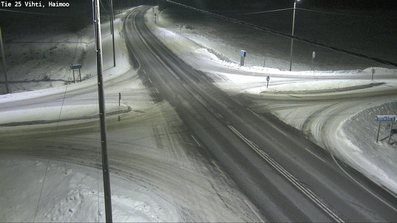 Weather Camera Image Väg 25 Vichtis, Haimoo, Vihti, Uusimaa