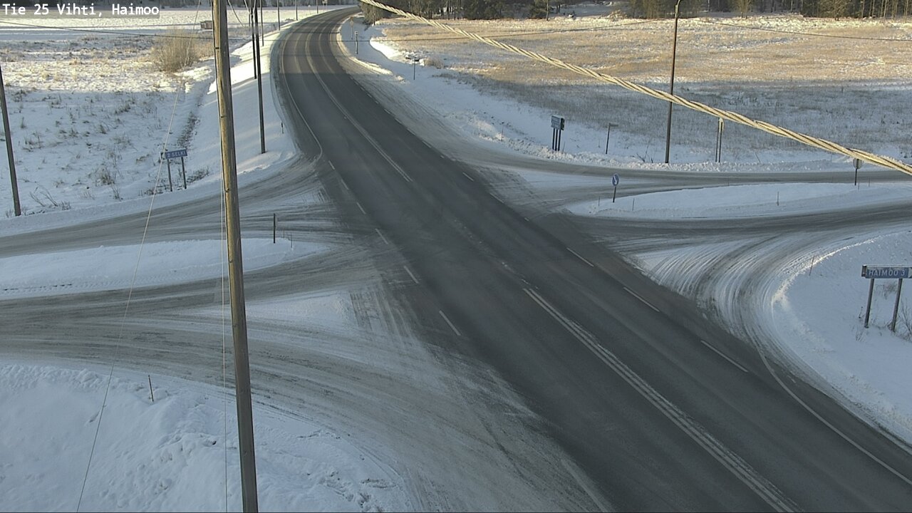 Weather Camera Image Väg 25 Vichtis, Haimoo, Vihti, Uusimaa