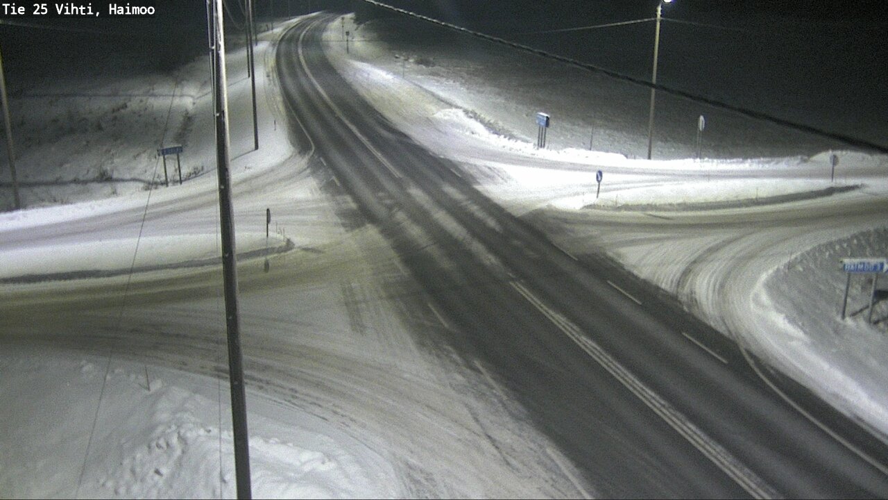 Weather Camera Image Väg 25 Vichtis, Haimoo, Vihti, Uusimaa