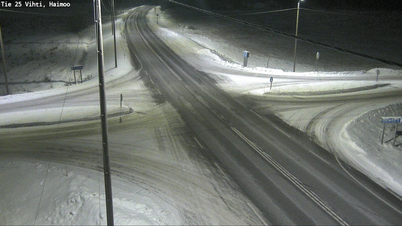 Weather Camera Image Väg 25 Vichtis, Haimoo, Vihti, Uusimaa