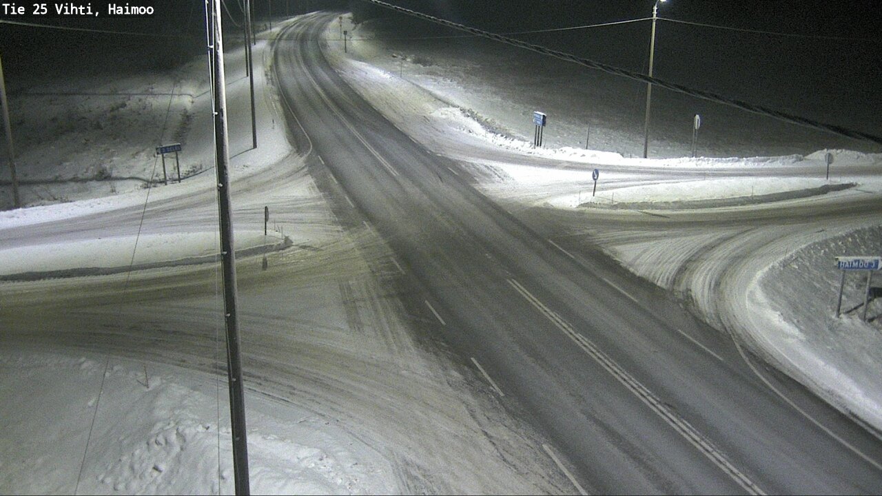 Weather Camera Image Väg 25 Vichtis, Haimoo, Vihti, Uusimaa