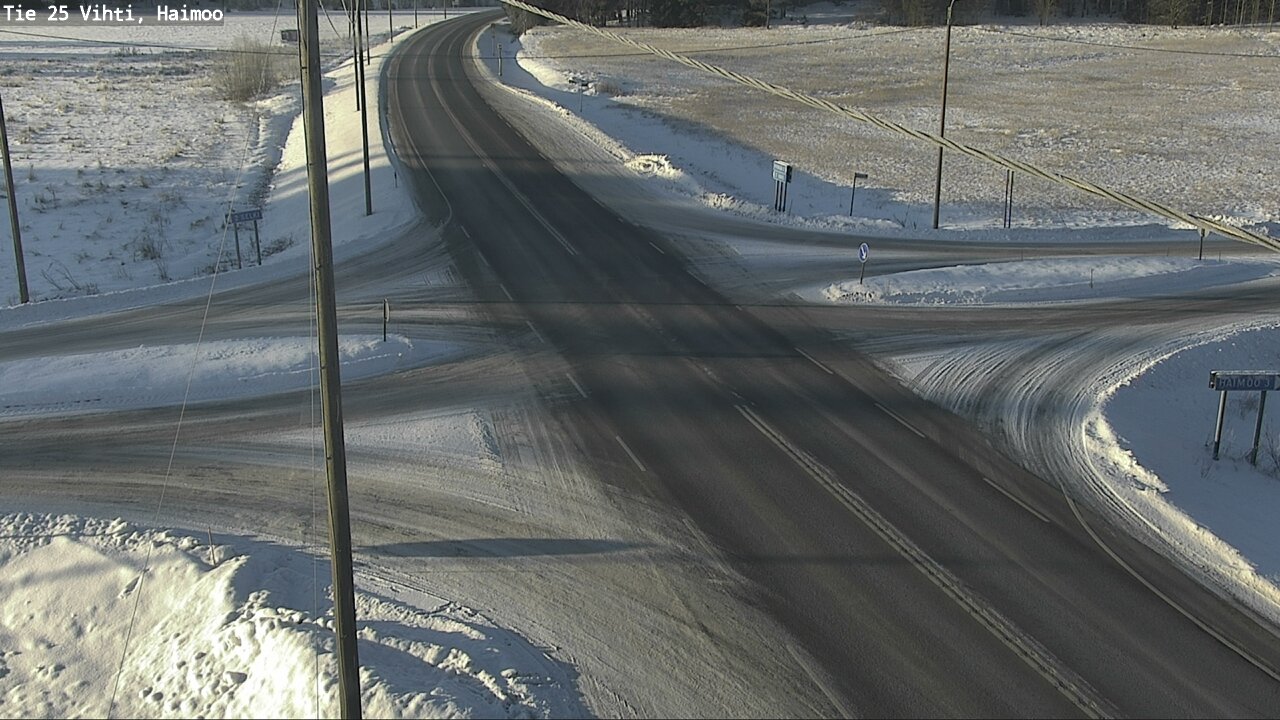 Weather Camera Image Väg 25 Vichtis, Haimoo, Vihti, Uusimaa