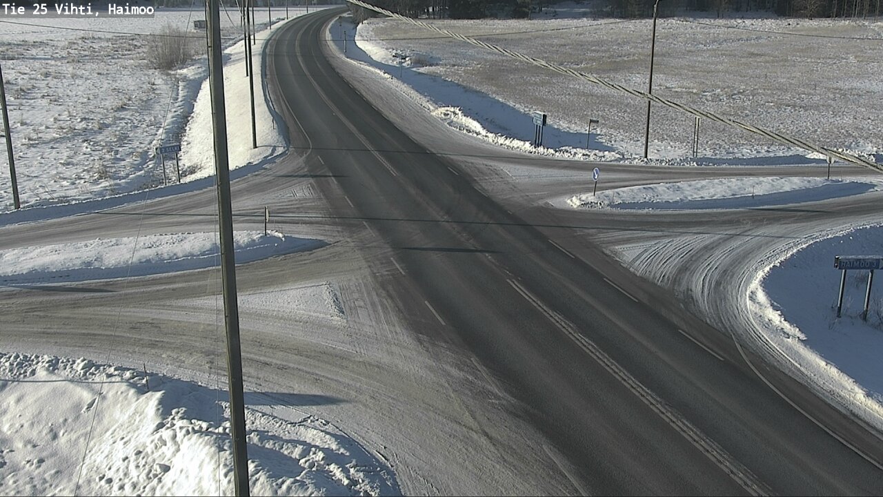 Weather Camera Image Väg 25 Vichtis, Haimoo, Vihti, Uusimaa