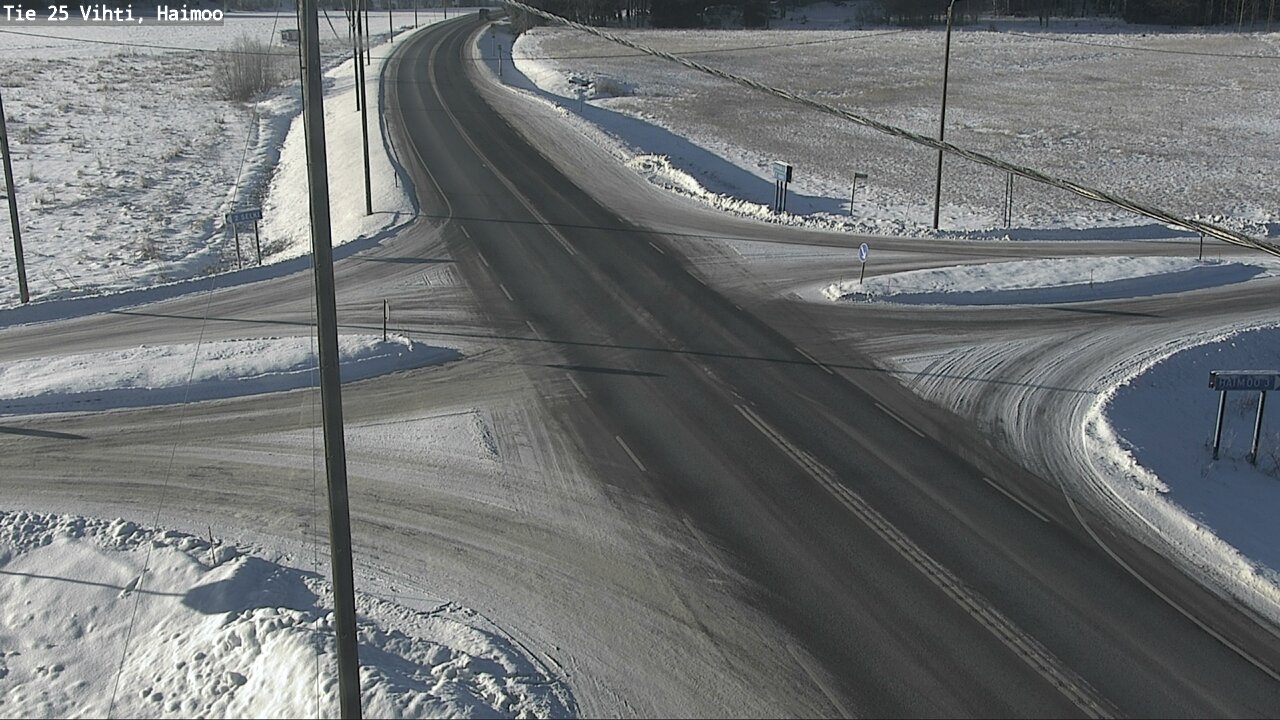 Weather Camera Image Väg 25 Vichtis, Haimoo, Vihti, Uusimaa