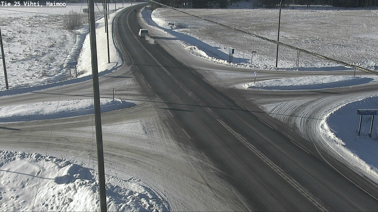 Weather Camera Image Väg 25 Vichtis, Haimoo, Vihti, Uusimaa