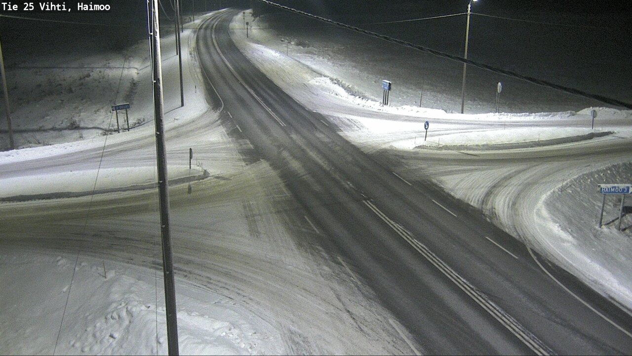 Weather Camera Image Väg 25 Vichtis, Haimoo, Vihti, Uusimaa