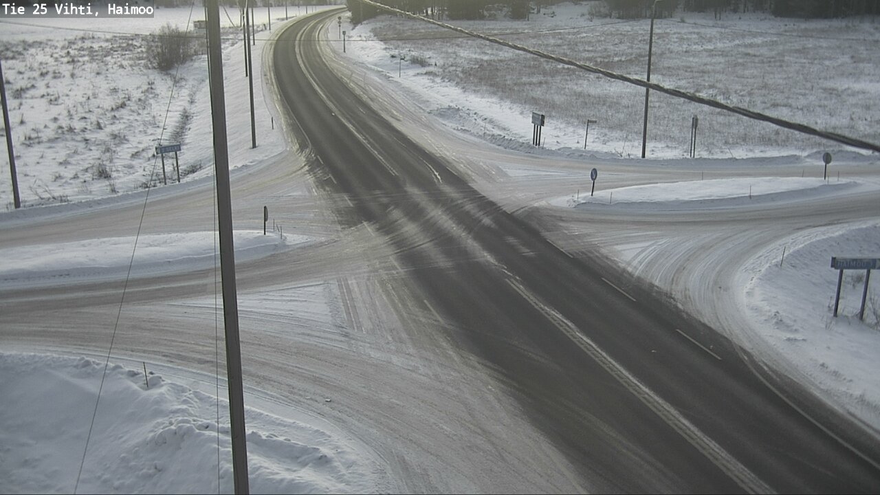 Weather Camera Image Väg 25 Vichtis, Haimoo, Vihti, Uusimaa