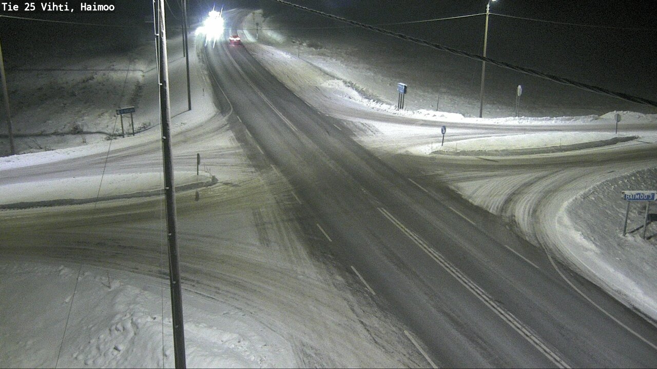 Weather Camera Image Väg 25 Vichtis, Haimoo, Vihti, Uusimaa