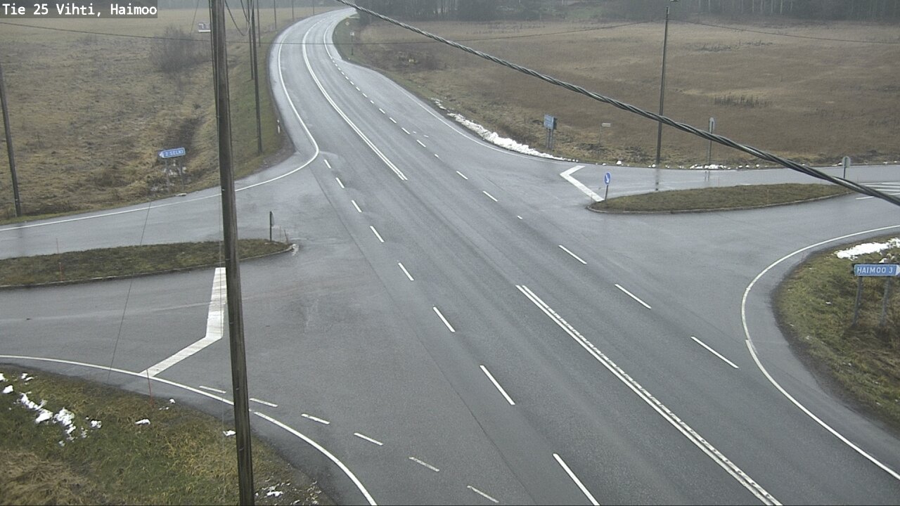 Weather Camera Image Väg 25 Vichtis, Haimoo, Vihti, Uusimaa