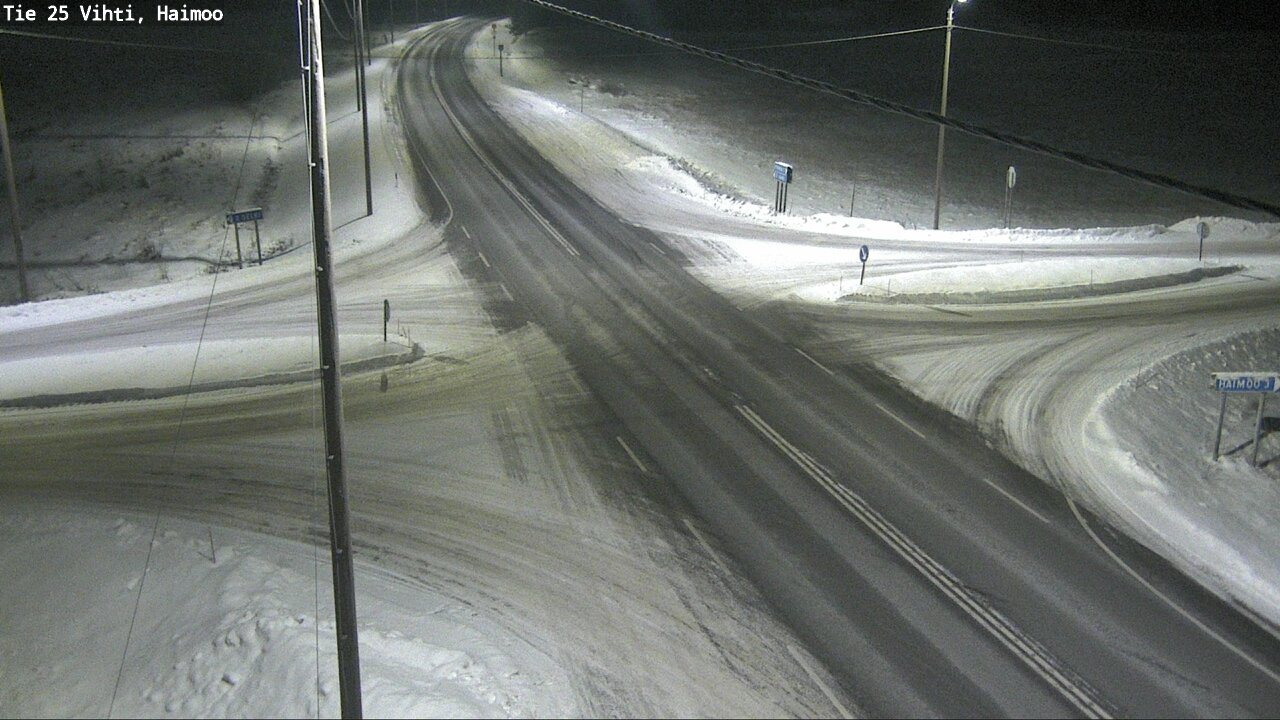 Weather Camera Image Väg 25 Vichtis, Haimoo, Vihti, Uusimaa