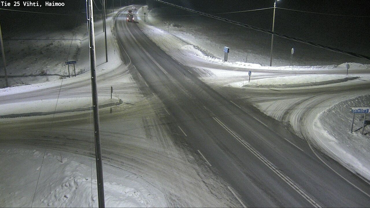 Weather Camera Image Väg 25 Vichtis, Haimoo, Vihti, Uusimaa