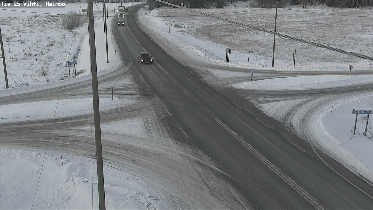 Weather Camera Image Väg 25 Vichtis, Haimoo, Vihti, Uusimaa