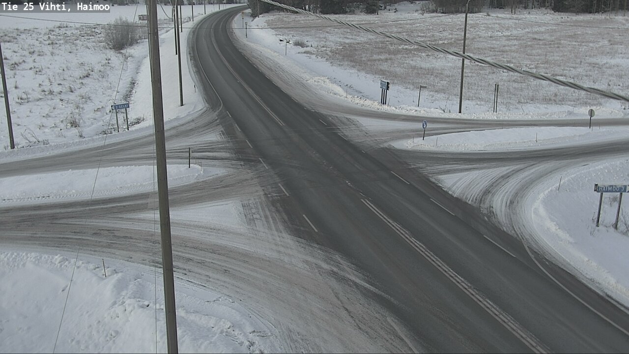 Weather Camera Image Väg 25 Vichtis, Haimoo, Vihti, Uusimaa