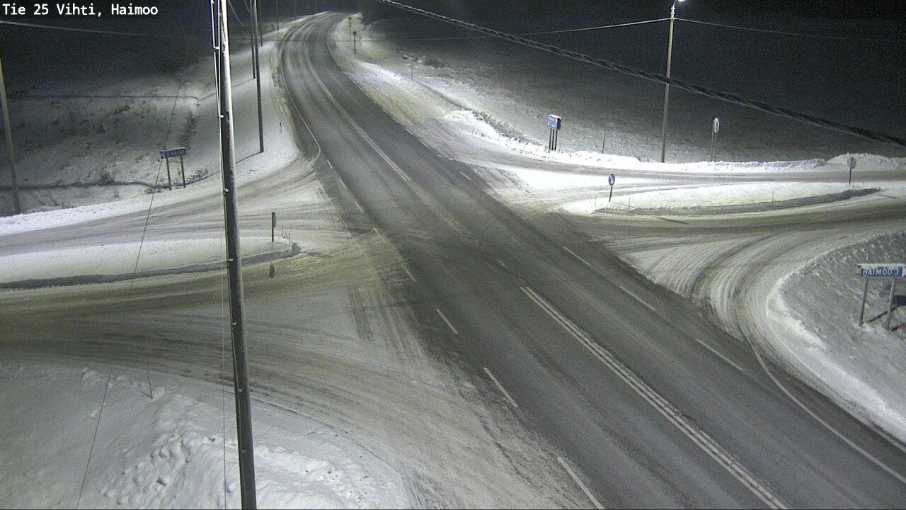 Weather Camera Image Väg 25 Vichtis, Haimoo, Vihti, Uusimaa