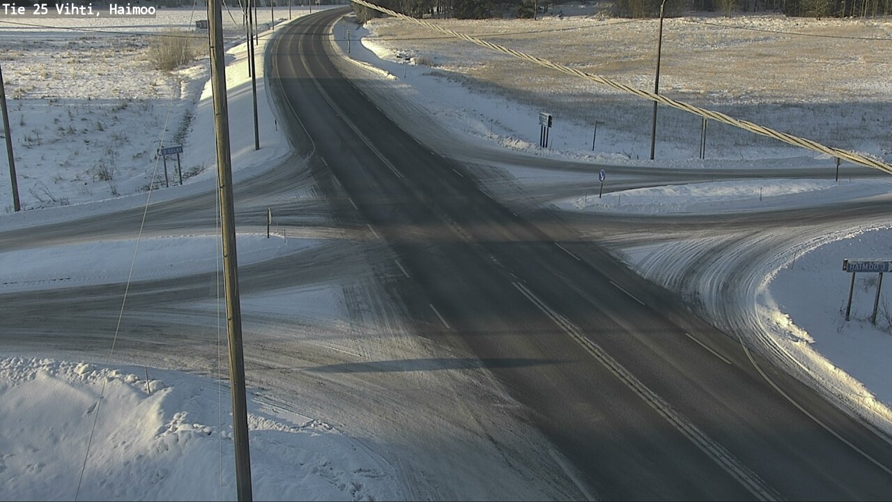 Weather Camera Image Väg 25 Vichtis, Haimoo, Vihti, Uusimaa