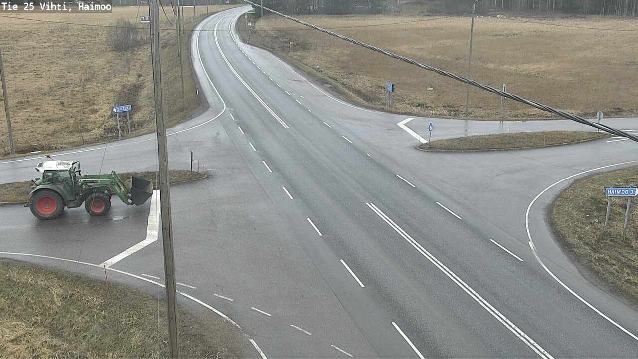 Weather Camera Image Väg 25 Vichtis, Haimoo, Vihti, Uusimaa