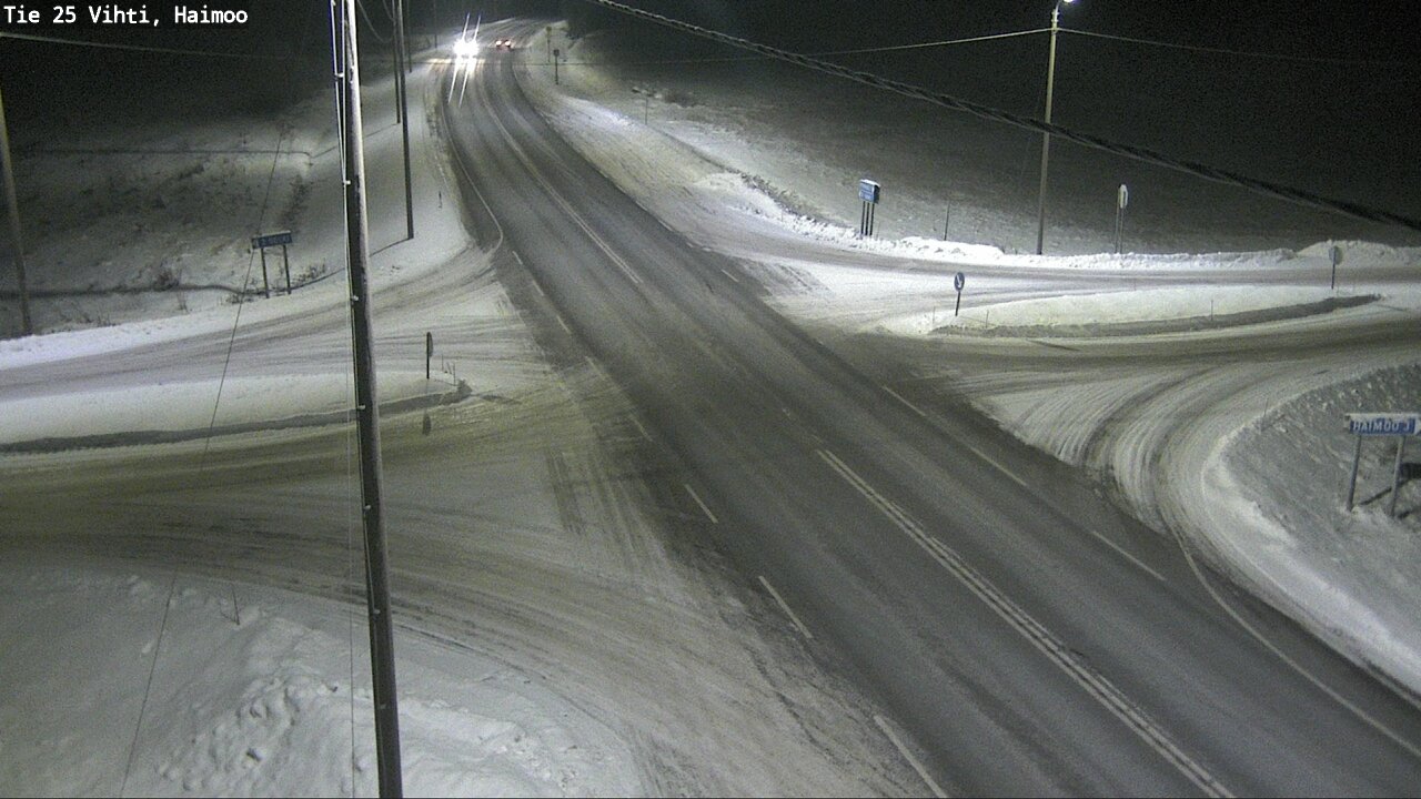 Weather Camera Image Väg 25 Vichtis, Haimoo, Vihti, Uusimaa