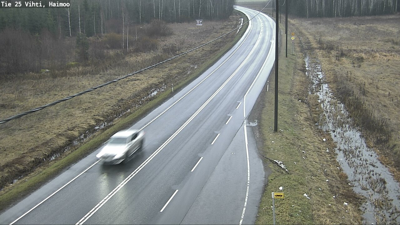 Weather Camera Image Väg 25 Vichtis, Haimoo, Vihti, Uusimaa