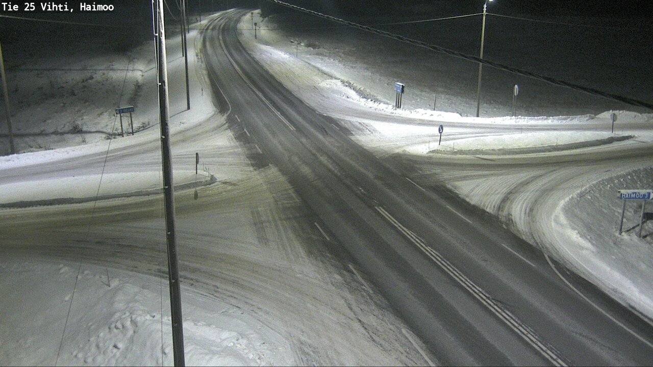 Weather Camera Image Väg 25 Vichtis, Haimoo, Vihti, Uusimaa