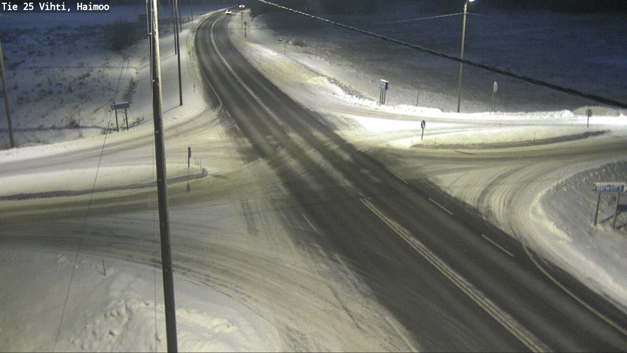 Weather Camera Image Väg 25 Vichtis, Haimoo, Vihti, Uusimaa