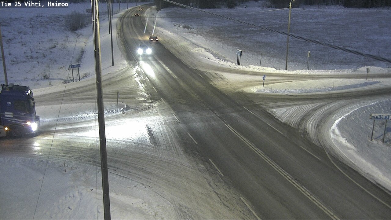 Weather Camera Image Väg 25 Vichtis, Haimoo, Vihti, Uusimaa