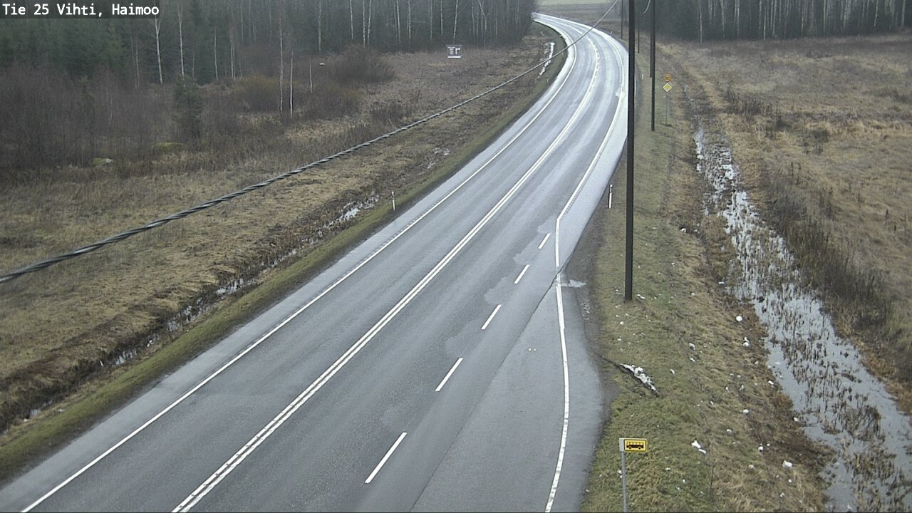 Weather Camera Image Väg 25 Vichtis, Haimoo, Vihti, Uusimaa