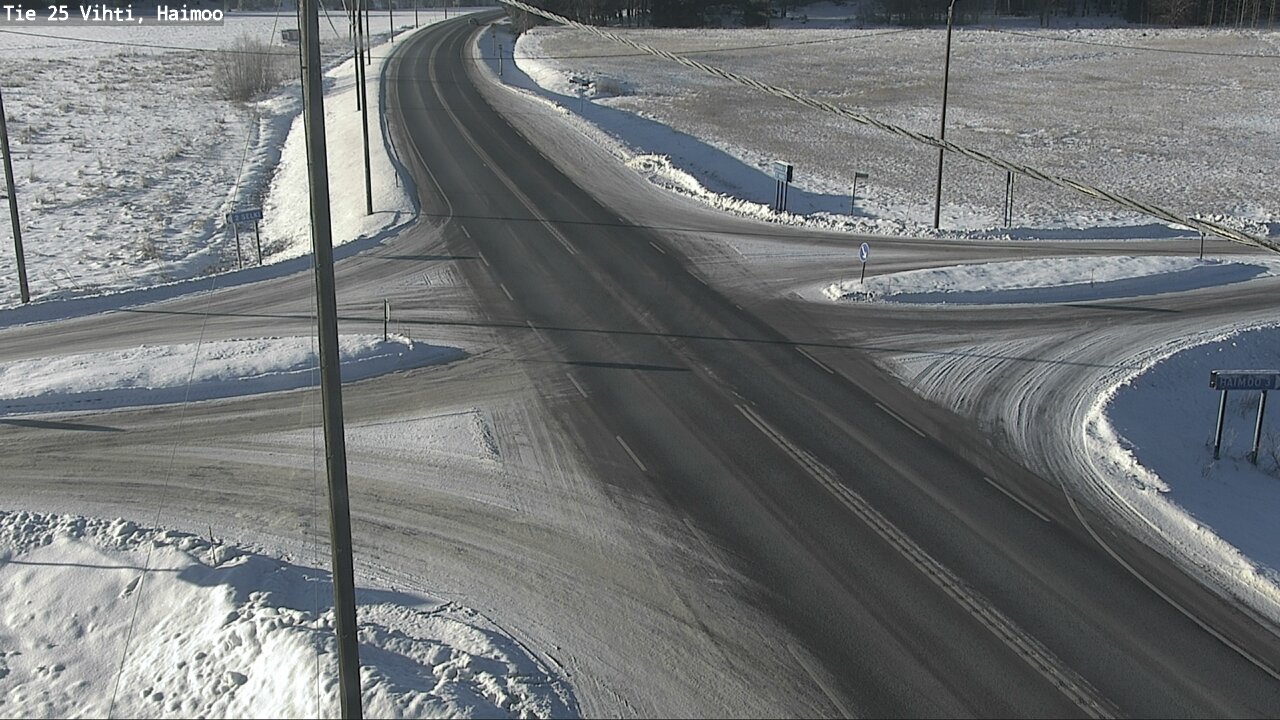 Weather Camera Image Väg 25 Vichtis, Haimoo, Vihti, Uusimaa