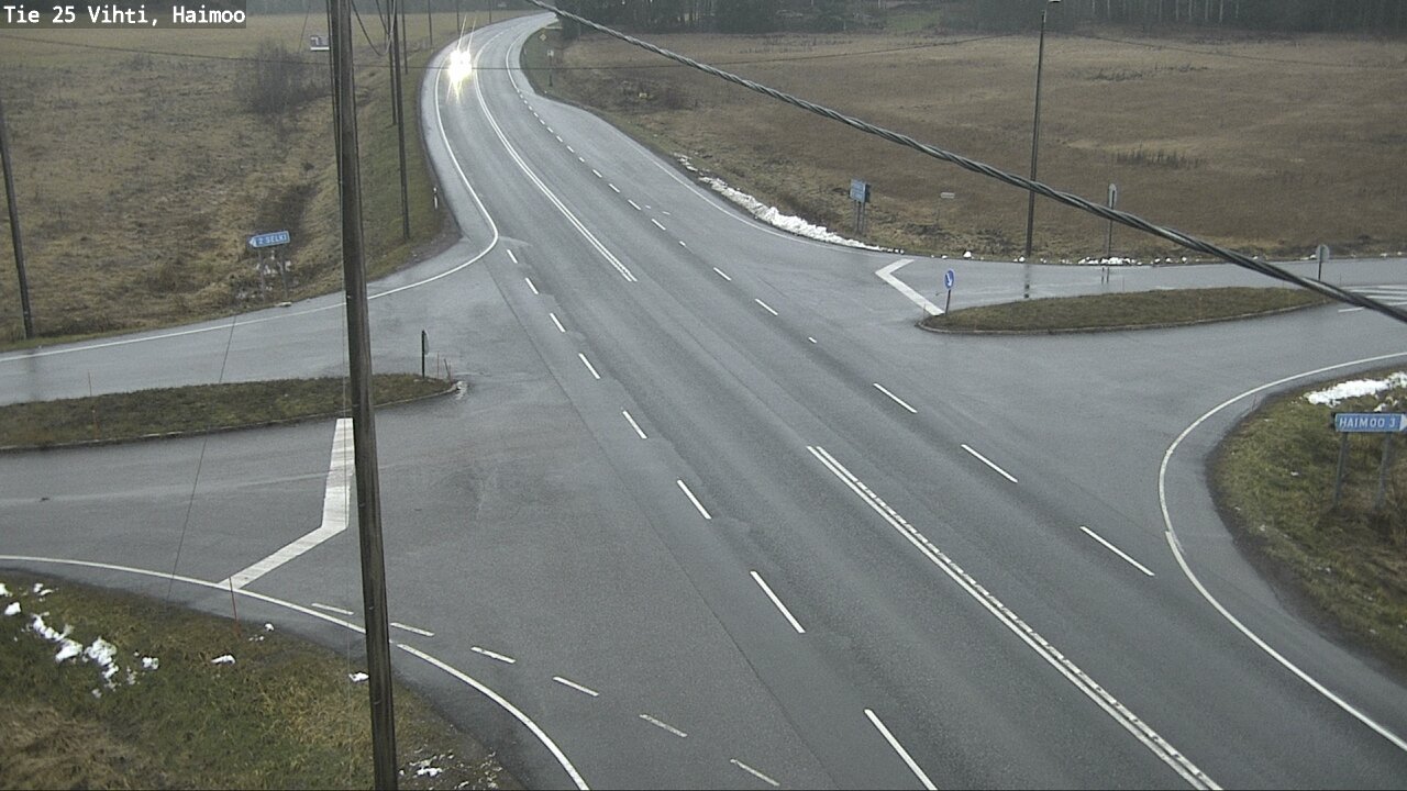 Weather Camera Image Väg 25 Vichtis, Haimoo, Vihti, Uusimaa