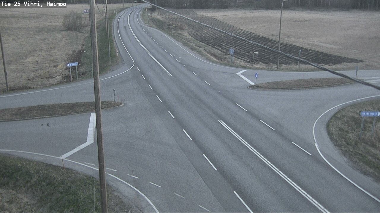 Weather Camera Image Väg 25 Vichtis, Haimoo, Vihti, Uusimaa