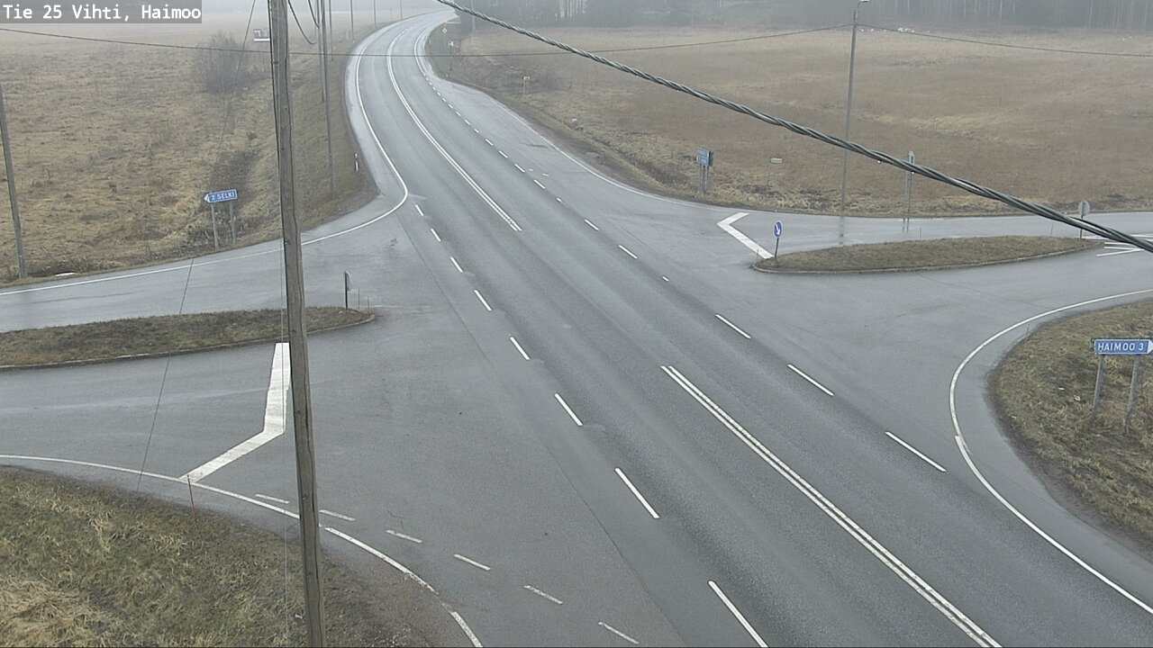 Weather Camera Image Väg 25 Vichtis, Haimoo, Vihti, Uusimaa