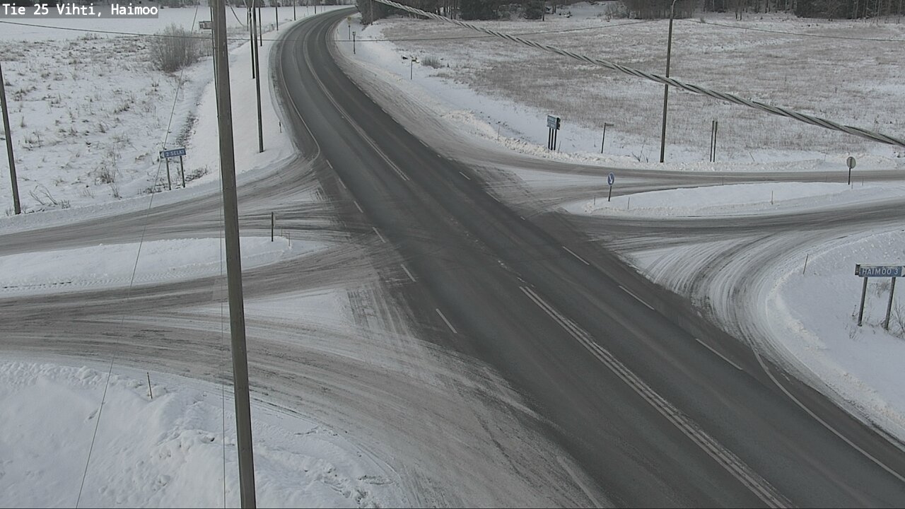 Weather Camera Image Väg 25 Vichtis, Haimoo, Vihti, Uusimaa