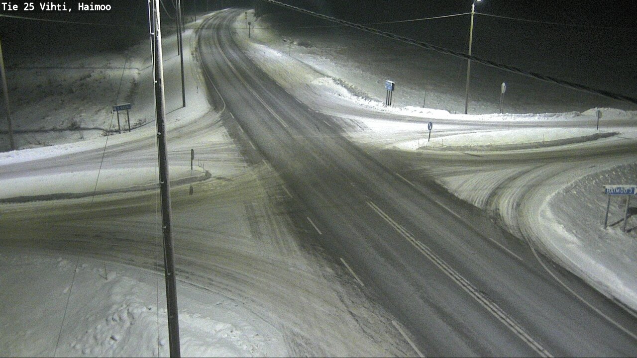 Weather Camera Image Väg 25 Vichtis, Haimoo, Vihti, Uusimaa
